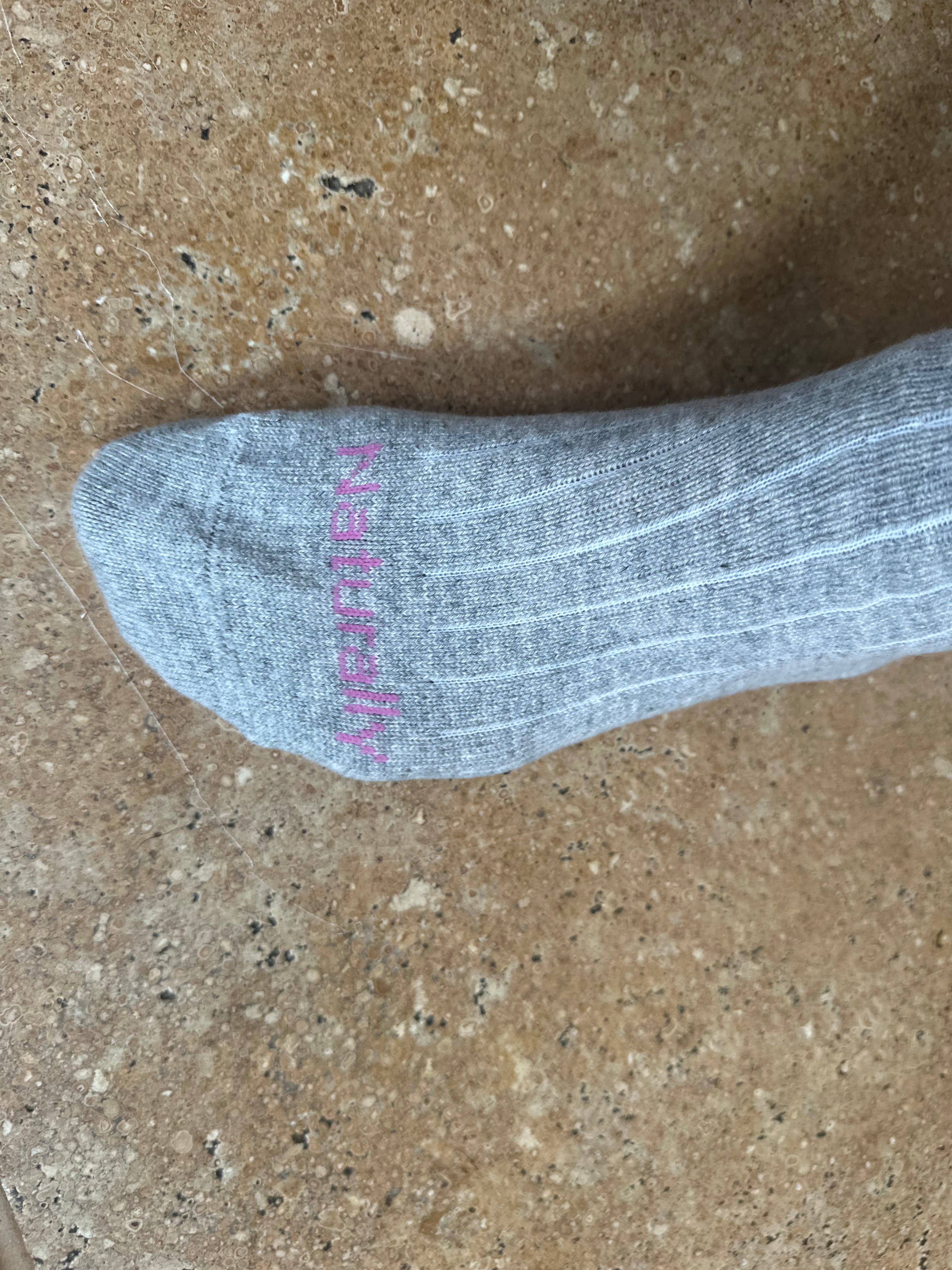 Grey Cashmere Socks