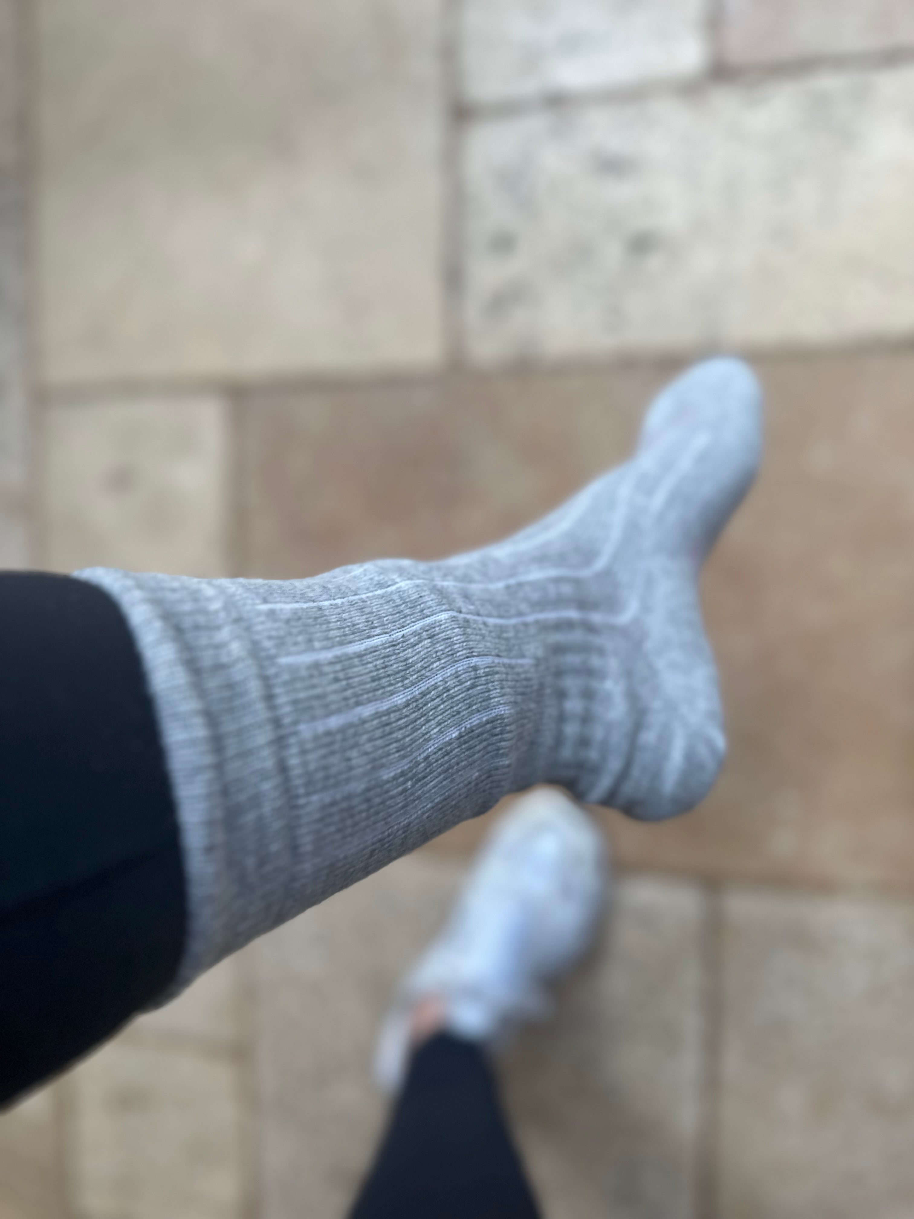 Grey Cashmere Socks