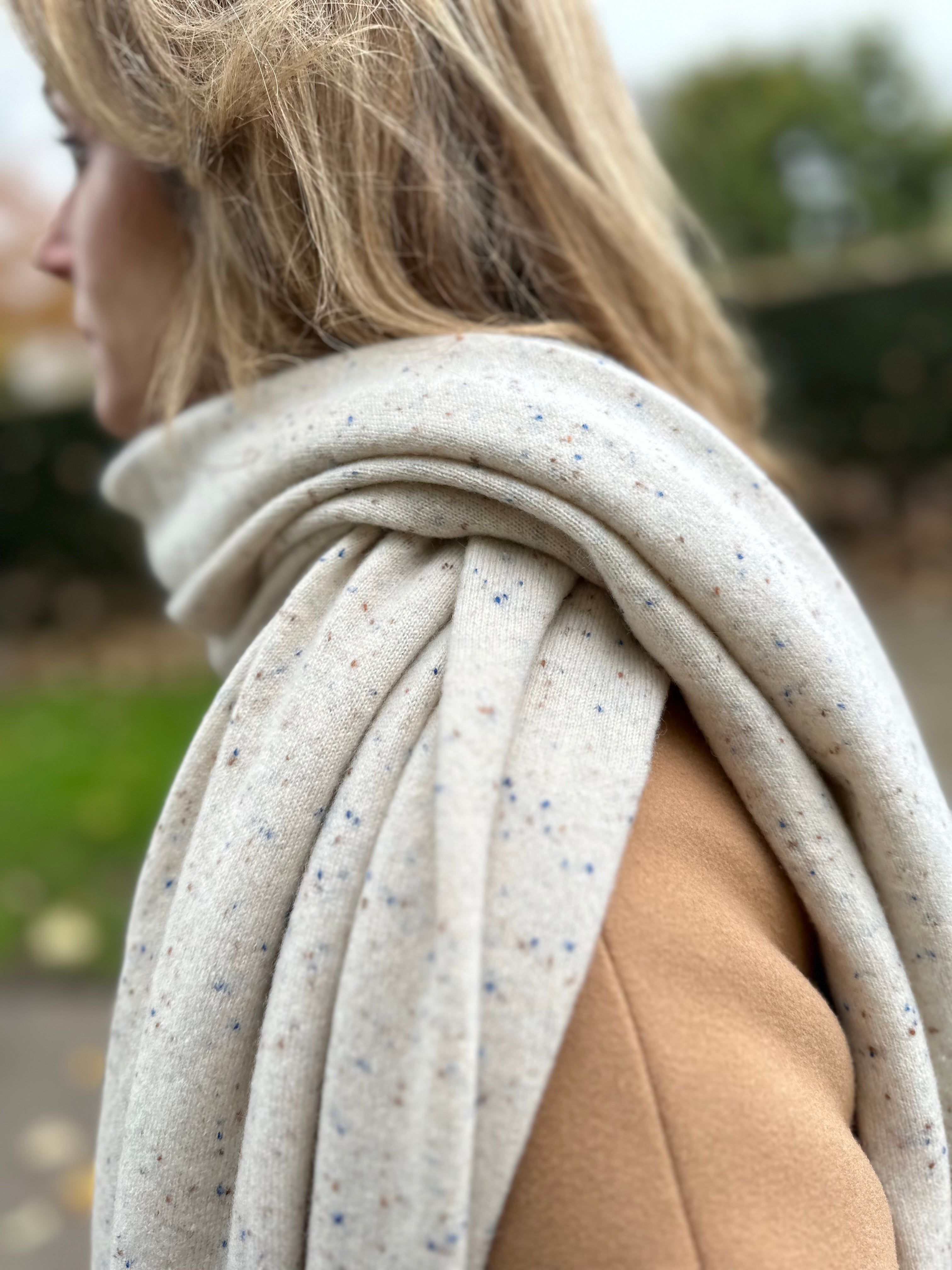 Cream Donegal Oversized Travel Wrap